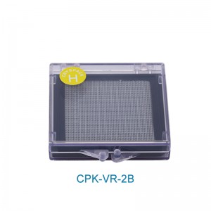 2 collu vakuuma atbrīvošanas pašadsorbcijas plastmasas kaste Mikroshēmu silīcija kaste Materiāla kaste Uzglabāšanas kaste Komponentu uzglabāšanas kaste CPK-VR-2B