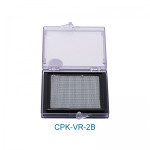 Πλαστικό κουτί αυτοπροσρόφησης με απελευθέρωση κενού 2 ιντσών Κουτί πυριτίου τσιπ Κουτί υλικού Κουτί αποθήκευσης Κουτί αποθήκευσης εξαρτημάτων CPK-VR-2B