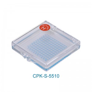 55x55x10mmPlastic Self Absorption Resins Box Chip/Optoelectronic/Semiconductor/Optical Packing Gel Sticky Carrying Box CPK-S-5510