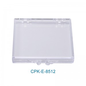 Tær geymslukassi, glær plastperlur geymsluílát kassi með hömlu loki fyrir smáhluti CPK-E-8512