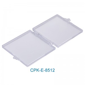 Scatola di immagazzinaggio trasparente, scatola di contenitori di immagazzinaggio di perline di plastica trasparente con coperchio incernierato per piccoli oggetti CPK-E-8512