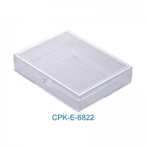 Empaque la caja de contenedores de almacenamiento de cuentas de plástico transparente con tapa con bisagras para cuentas, artículos pequeños, manualidades y más CPK-E-6822