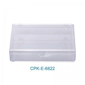Csomagoljon átlátszó műanyag gyöngyök tárolására szolgáló dobozt csuklós fedéllel gyöngyökhöz, apró tárgyakhoz, kézműves termékekhez és egyebekhez CPK-E-6822