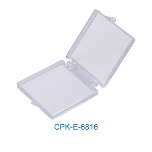 Mukautettu läpinäkyvä muovilaatikko painikkeella CPK-E-6816