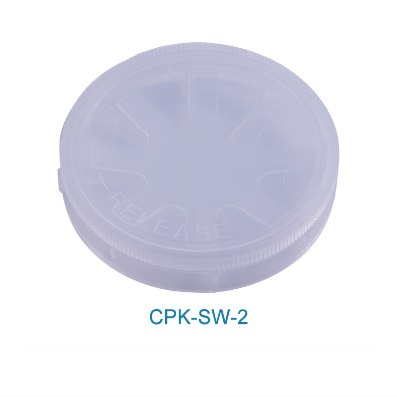 Recipiente de obleas de silicio, caixa de transporte de obleas única de -2″ CPK-SW-2